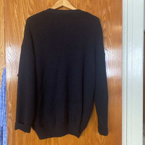 Mens Drop Shoulder Cardigan - Picture 2 of 2